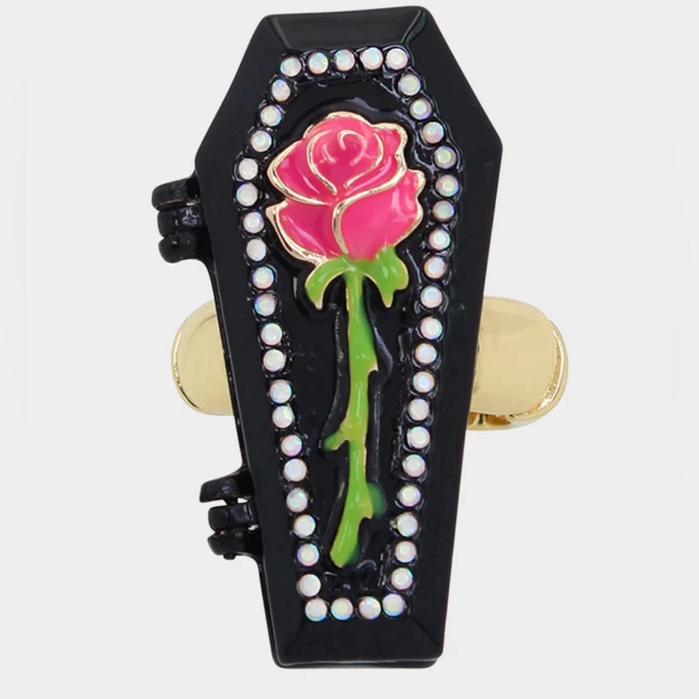 🩶RARE !!!! BETSEY JOHNSON GHOUL FRIENDS STRETCH RING GLOW IN DARK - NWT🩶